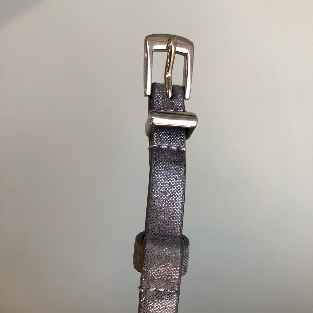 Silver Adjustable Belt